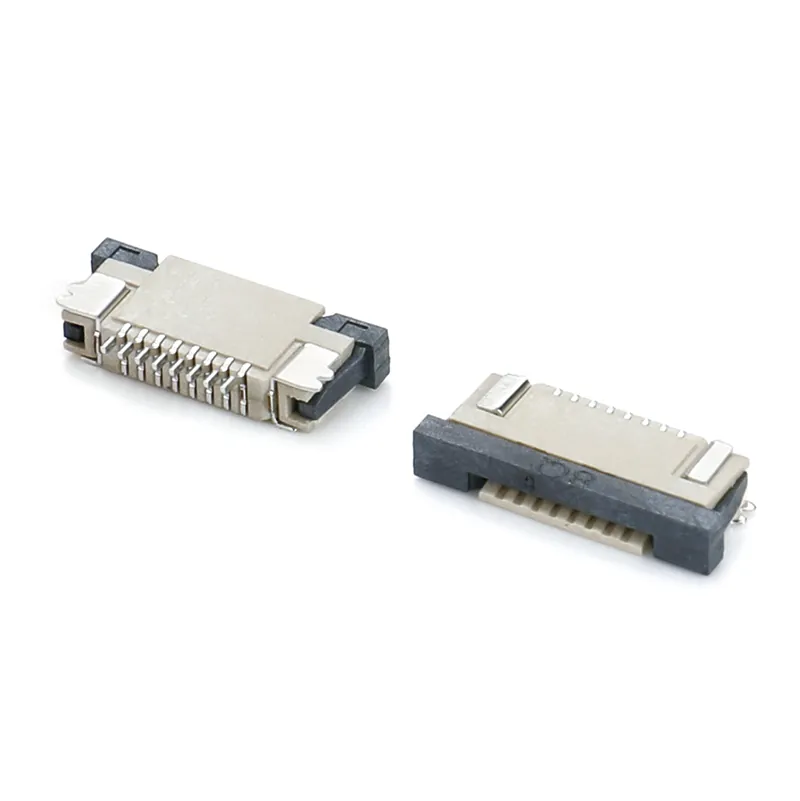 0.8mm pitch half coverage bottom contact type h2.5mm FFC/FPC connector