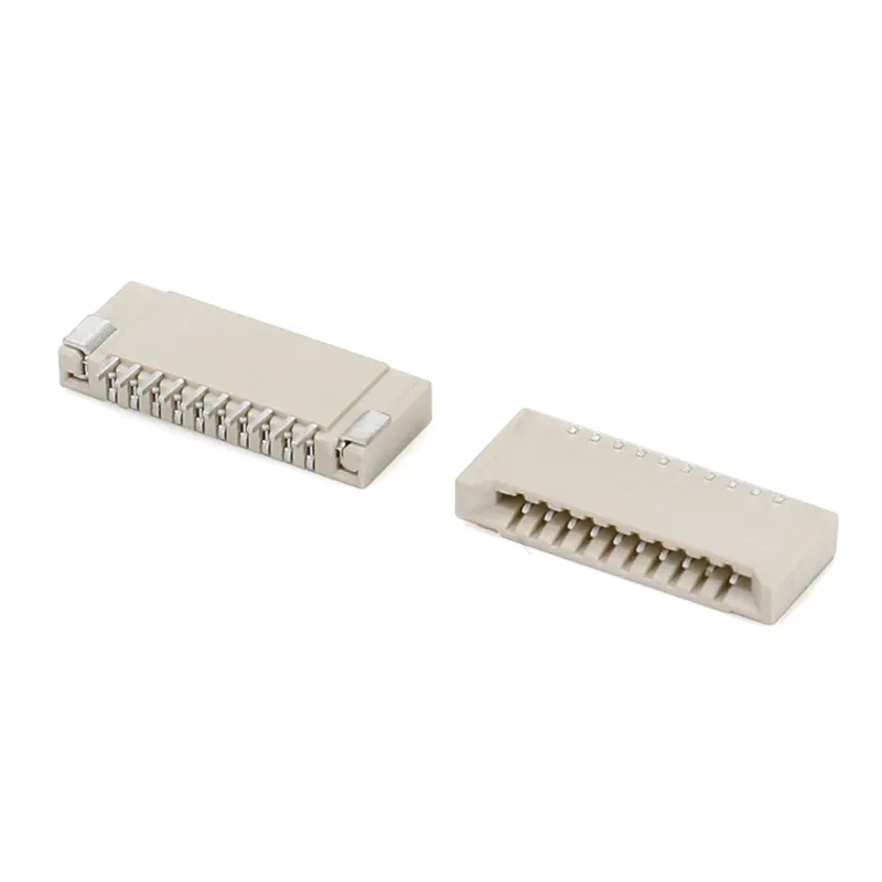 1.0mm pitch dual contact horizontal type h2.0mm with fitting nail FFC/FPC connector