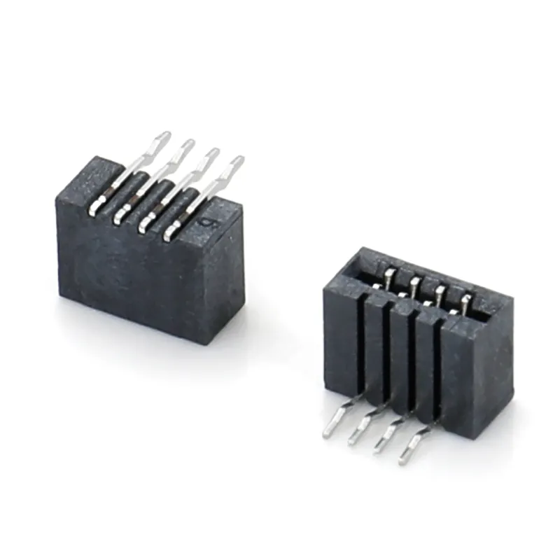 1.0mm pitch dual contact vertical type single row long needle FFC/FPC connector