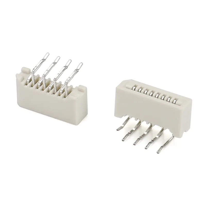 1.0mm pitch single side DIP 90 degree FFC/FPC connector