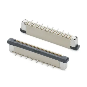 1.0mm pitch vertical type double row negative foot FFC/FPC connector
