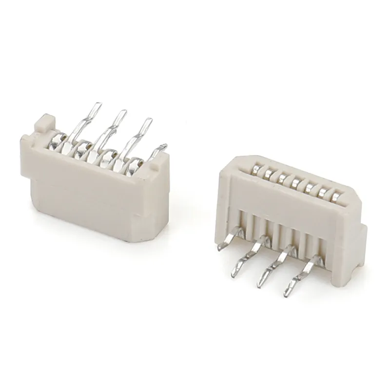 1.25mm pitch single contact type DIP 90 degree FFC/FPC connector