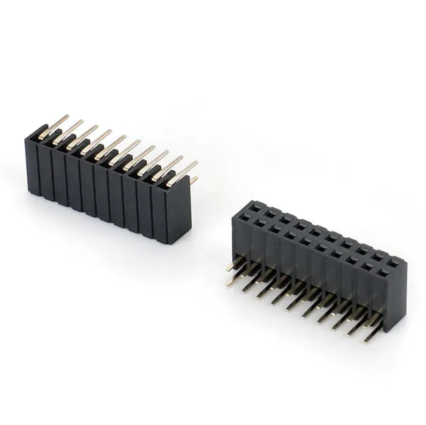 1.27/2.0/2.54 Double Row DIP Type U 90 Degree Female Header