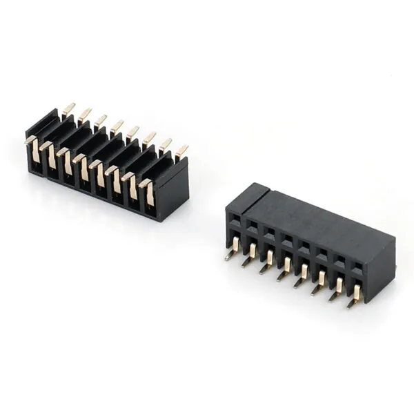 1.27/2.0/2.54 Double Row SMT 90 Degree Side Insert Type Female Header