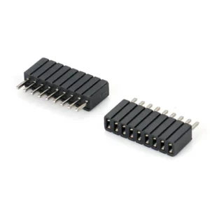 1.27/2.0/2.54 Single Row DIP Type 180 Degree Gold Plated Famale Header