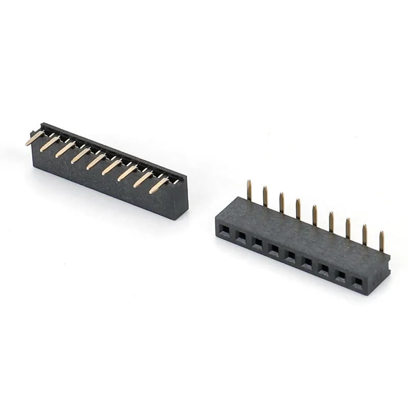 1.27/2.0/2.54 Single Row DIP Type U 90 Degree Female Header