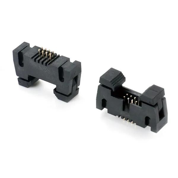 1.27/2.0/2.54 Straight Through Hole PCB Header Shrouded Socket IDC Connector Gold Plated