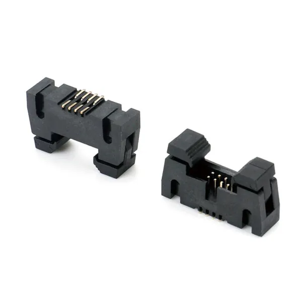 1.27/2.0/2.54 Straight Through Hole PCB SMT Header Shrouded Socket IDC Connector Gold Plated
