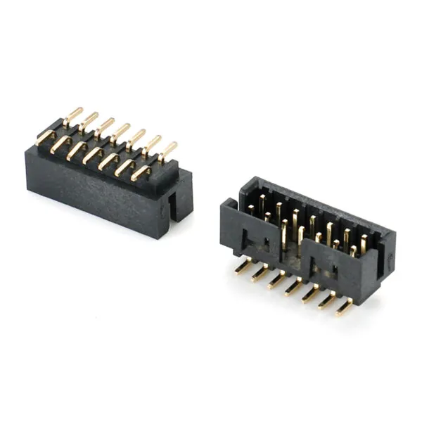 1.27/2.0/2.54 Straight Through Hole SMT Right Angle PCB Header Shrouded