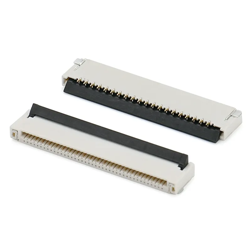 FFC/FPC 1.0mm pitch back flip-lock type h2.0mm connector