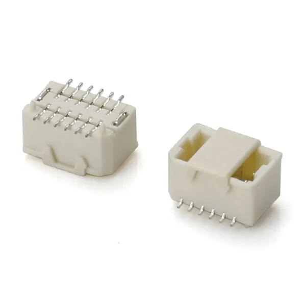 1.0mm pitch double row vertical without columns type wire to boardwafer connector SMT
