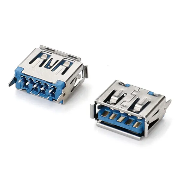 Blue rubber core straight 10.0 180 degree AF3.0 connector