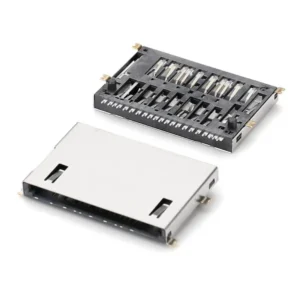 H3.2 mm SMT type on-board L17mm Short body self-defeating 7.0 SD card connector