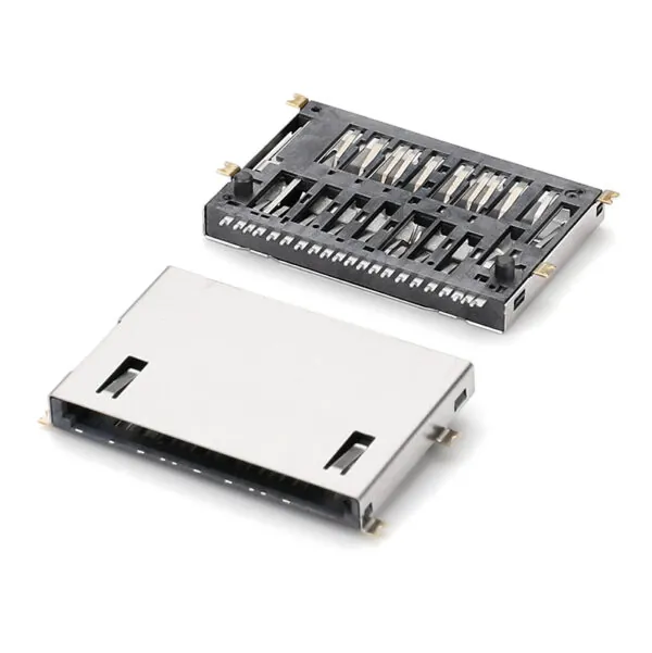 H3.2 mm SMT type on-board L17mm Short body self-defeating 7.0 SD card connector