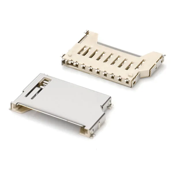 Short body simple SD card slot connector