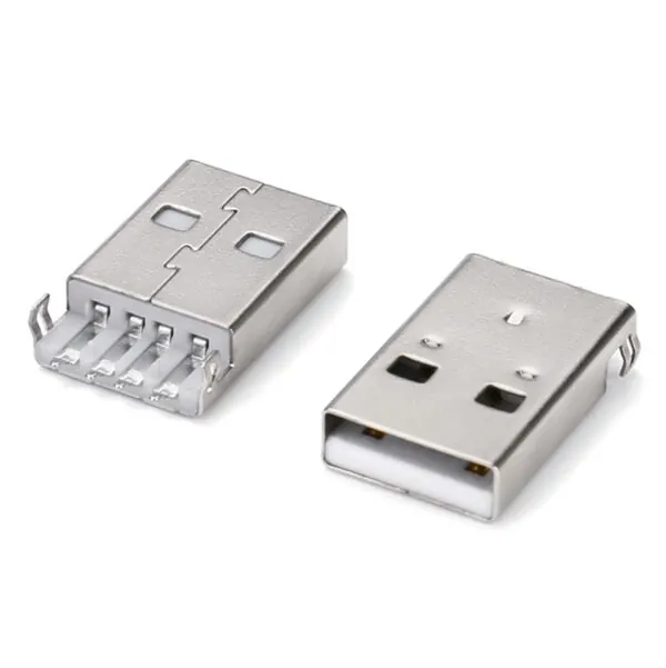 USB 2.0 A type male dip 90 degree usb connector